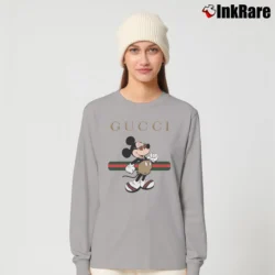 Women’s Gucci Vector Mickey Mouse Graphic Long-Sleeve Top in sport grey | Sleek, Versatile, All-Season