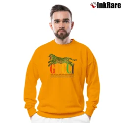 Men’s Gucci With Tiger And Cities Graphic Crewneck Sweatshirt in orange | Cozy Fabric, Clean Style