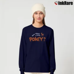 Women’s Gumby Pokey Ringer Cartoon Long-Sleeve Top in navy | Sleek, Versatile, All-Season