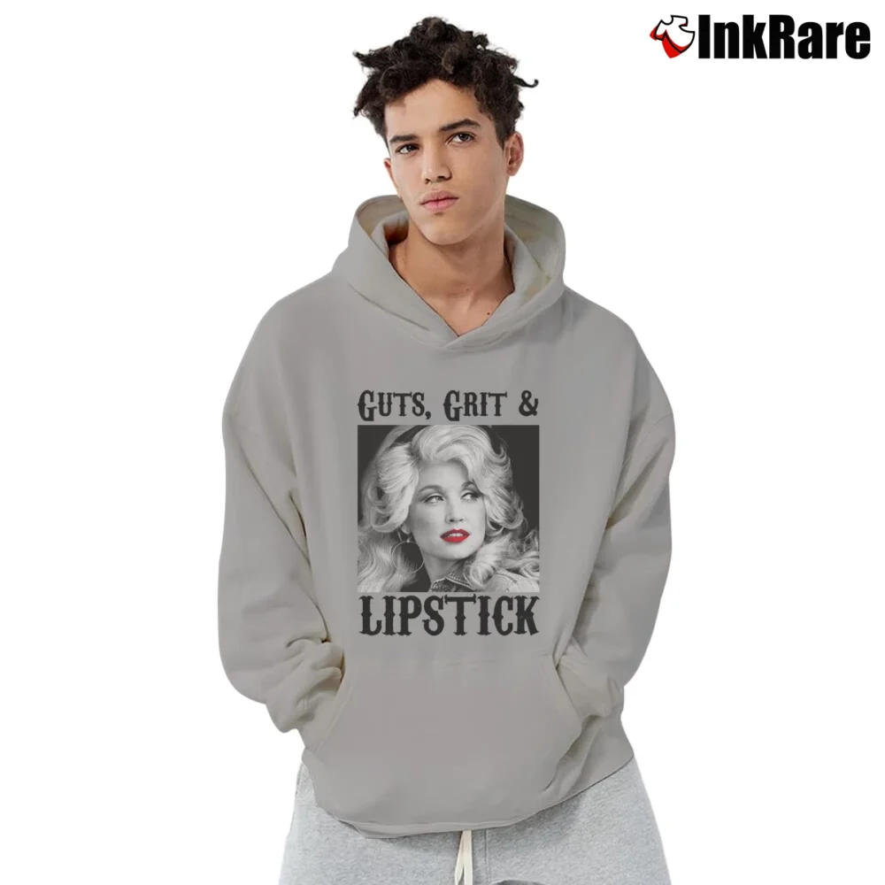 Men’s Guts Grits And Lipstick Statement Pullover Hoodie in sport grey | Cozy, Durable, Modern Fit