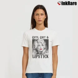 Women’s Guts Grits And Lipstick Statement Signature T-Shirt in white | Soft, Flattering Fit