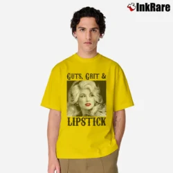 Men’s Guts Grits And Lipstick Statement Classic T-Shirt in yellow | Soft, Breathable Everyday Wear