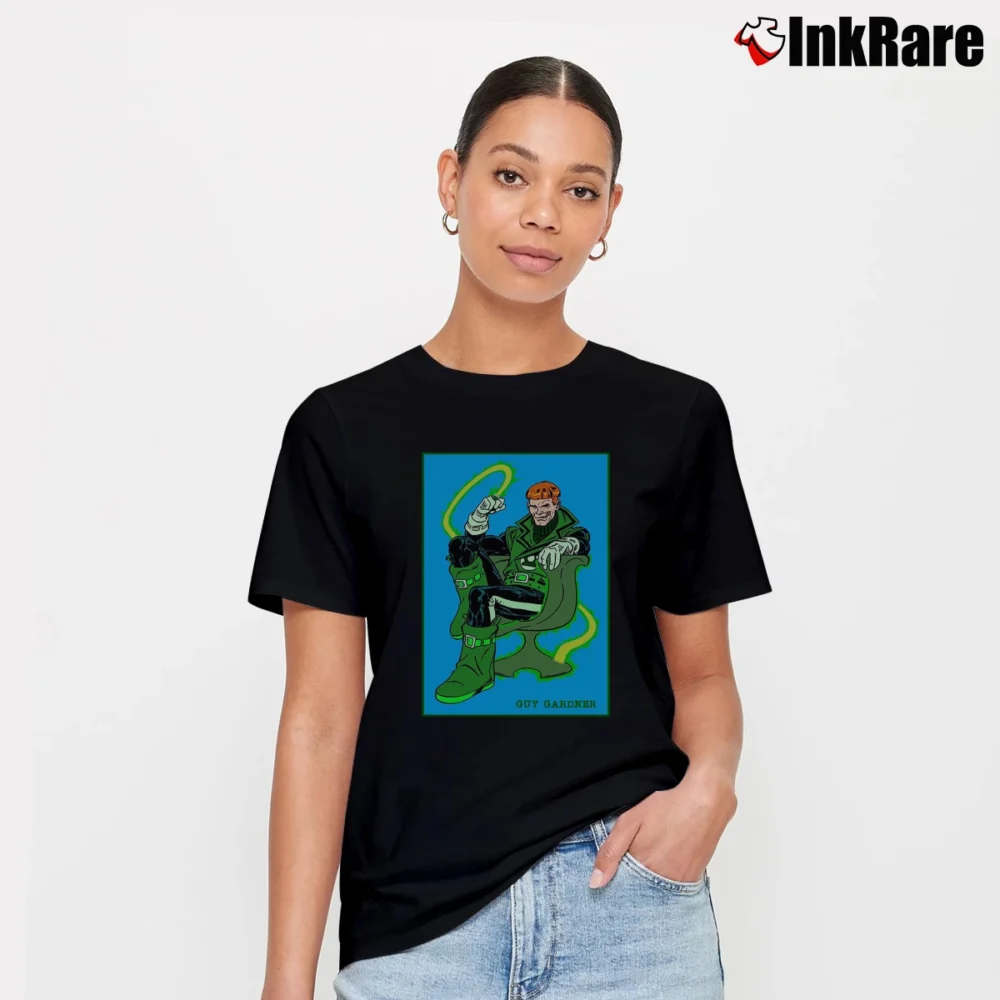 Women’s Guy Gardner Green Lantern T-Shirt in black | Soft, Flattering Fit