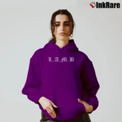 Women’s Gwen Stefani Lamb Logo Cozy Hoodie in purple | Warm, Structured, Stylish