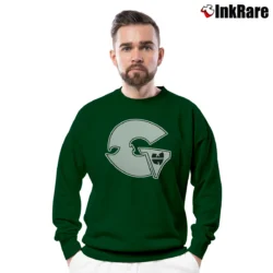Men’s GZA Wu Tang Clan Crewneck Sweatshirt in forest green | Cozy Fabric, Clean Style