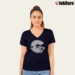 Women’s GZA Wu Tang Clan V-Neck Tee in navy | Chic Neckline, Soft Texture