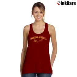 Women’s Hakuna Matata Spirit The Lion King Tank Top in maroon | Lightweight, Movement-Friendly