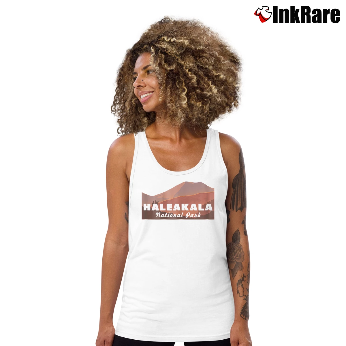 Women’s Haleakala National Park Explore Hawaii Tank Top in white | Lightweight, Movement-Friendly