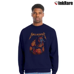 Men’s Hall And Oates Classic Music Band Crewneck Sweatshirt in navy | Cozy Fabric, Clean Style