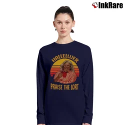Women’s Hallelujer Praise The Lort Madea Long-Sleeve Top in navy | Sleek, Versatile, All-Season
