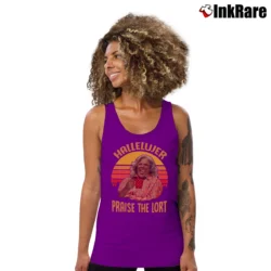 Women’s Hallelujer Praise The Lort Madea Tank Top in purple | Lightweight, Movement-Friendly
