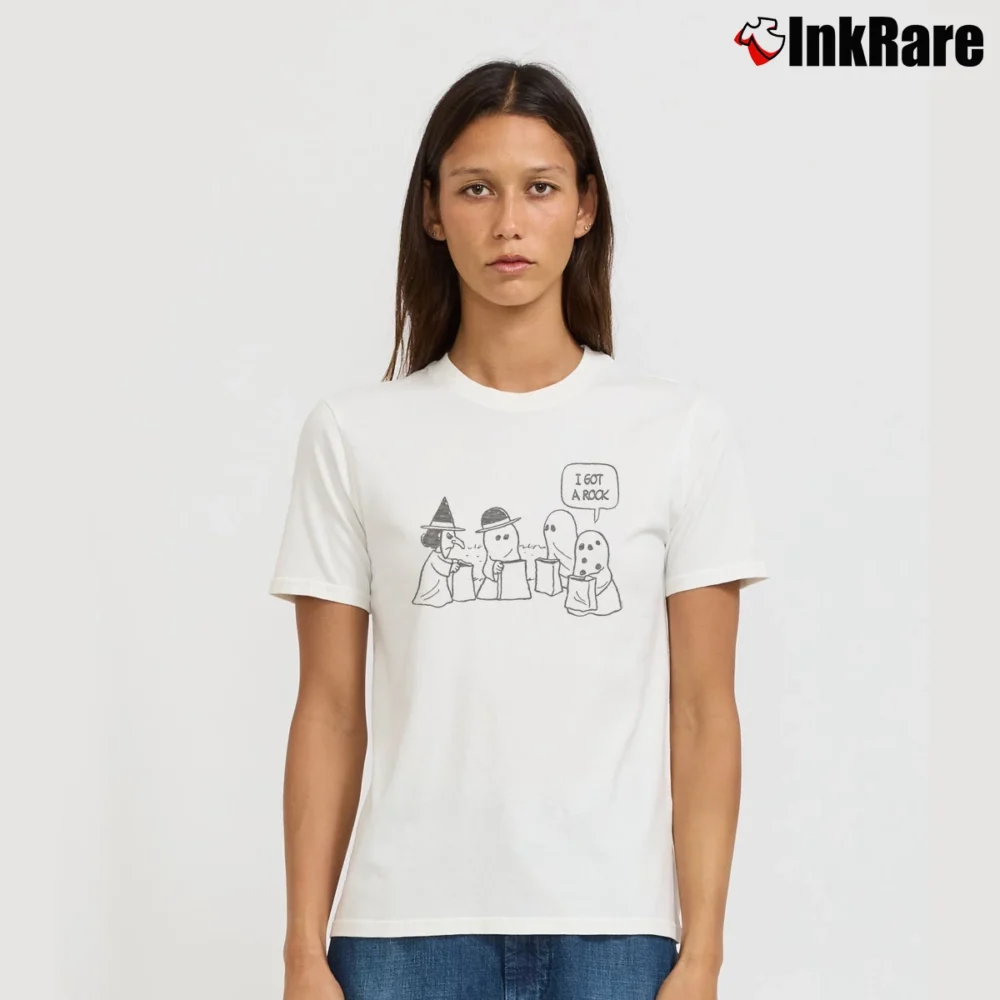 Women’s Halloween I Got A Rock T-Shirt in white | Soft, Flattering Fit