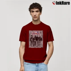 Men’s Halloween Phillies Horror Movie Squad Fan Classic T-Shirt in maroon | Soft, Breathable Everyday Wear