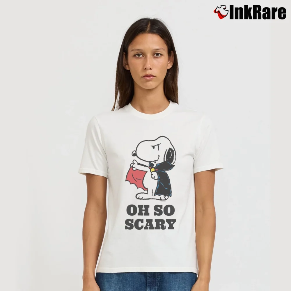 Women’s Halloween Snoopy Vampire T-Shirt in white | Soft, Flattering Fit