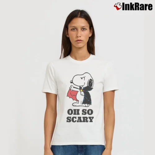 Halloween Snoopy Vampire Women’s Tee in white – Effortless Style Women’s Halloween Snoopy Vampire T-Shirt in white | Soft, Flattering Fit