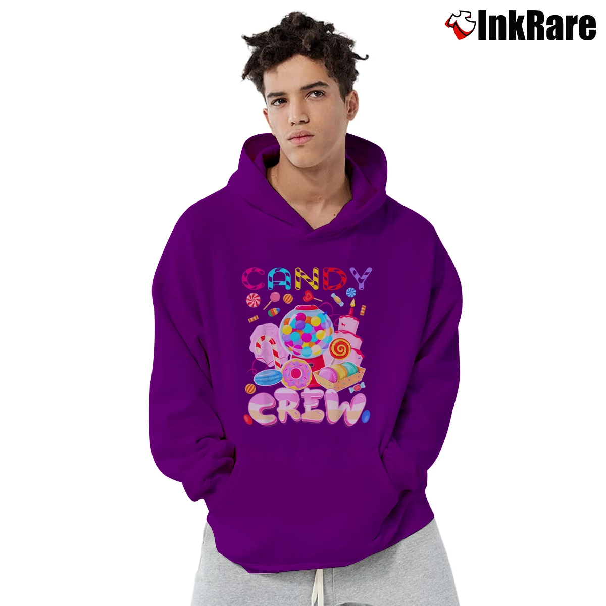 Men’s Halloween Women Pullover Hoodie in purple | Cozy, Durable, Modern Fit
