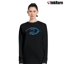 Women’s Halo 2 Logo Long-Sleeve Top in black | Sleek, Versatile, All-Season