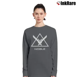 Women’s Halo Noble Team Logo Long-Sleeve Top in charcoal | Sleek, Versatile, All-Season