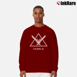 Men’s Halo Noble Team Logo Long-Sleeve Shirt in maroon | Sleek, Lightweight, Year-Round Wear