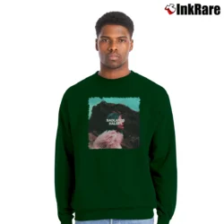 Men’s Halsey Badlands Album Graphic Crewneck Sweatshirt in forest green | Cozy Fabric, Clean Style