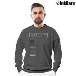 Men’s Halsey Room 93 Anxiety Fashion Crewneck Sweatshirt in charcoal | Cozy Fabric, Clean Style