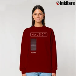 Women’s Halsey Room 93 Anxiety Fashion Relaxed Sweatshirt in maroon | Soft, Laid-Back Vibe