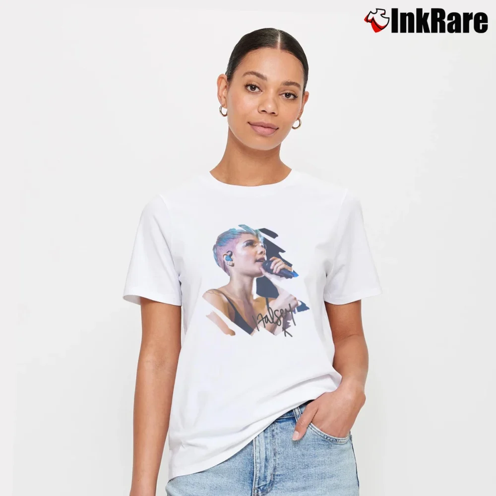Women’s Halsey Without Me Loose Fit Signature T-Shirt in white | Soft, Flattering Fit