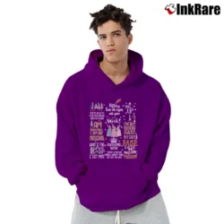 Men’s Hamilton Musical Best Quotes Pullover Hoodie in purple | Cozy, Durable, Modern Fit