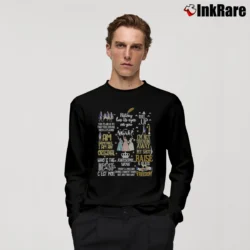 Men’s Hamilton Musical Best Quotes Long-Sleeve Shirt in black | Sleek, Lightweight, Year-Round Wear