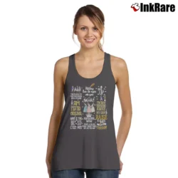 Women’s Hamilton Musical Best Quotes Tank Top in charcoal | Lightweight, Movement-Friendly