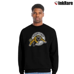Men’s Hamilton Tiger - Cats Black Logo Crewneck Sweatshirt in black | Cozy Fabric, Clean Style