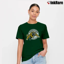 Women’s Hamilton Tiger - Cats Black Logo Signature T-Shirt in forest green | Soft, Flattering Fit