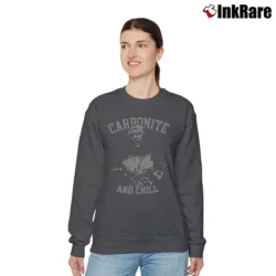 Women’s Han Solo Carbonite And Chill Galaxy's Edge Star Wars Relaxed Sweatshirt in charcoal | Soft, Laid-Back Vibe