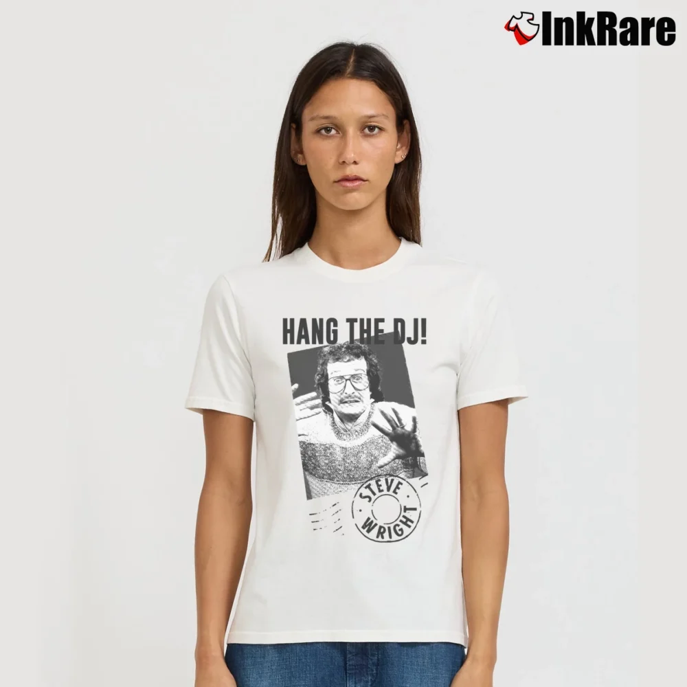 Women’s Hang The Dj Morrissey Alternative Music Signature T-Shirt in white | Soft, Flattering Fit
