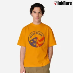 Men’s Hank Player Peace Corps Classic T-Shirt in orange | Soft, Breathable Everyday Wear