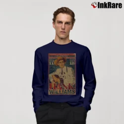 Men’s Hank Williams Grand Ole Opry Long-Sleeve Shirt in navy | Sleek, Lightweight, Year-Round Wear