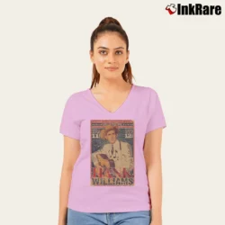 Women’s Hank Williams Grand Ole Opry V-Neck Tee in light pink | Chic Neckline, Soft Texture