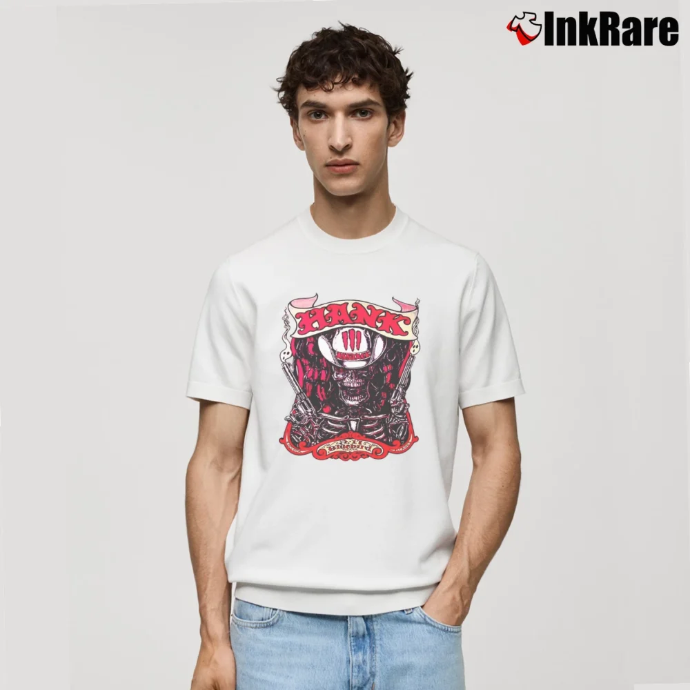 Men’s Hank Williams Iii Country Music Album Classic T-Shirt in white | Soft, Breathable Everyday Wear