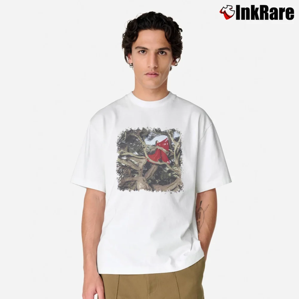 Men’s Hannah Frances Nested In Tangled Classic T-Shirt in white | Soft, Breathable Everyday Wear
