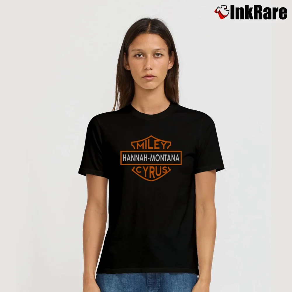 Women’s Hannah Montana Miley Cyrus Throwback Signature T-Shirt in black | Soft, Flattering Fit