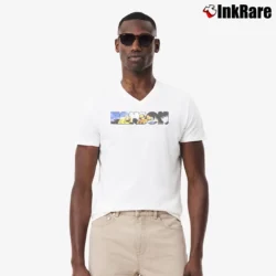 Men’s Hanson Band Graphic V-Neck Tee in white | Sharp, Breathable, Everyday Staple