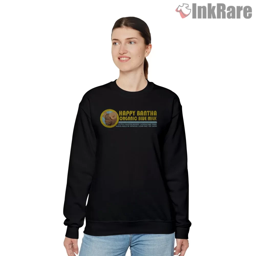 Happy Bantha Blue Milk Humor Shirt on graphic shirt for women graphic tee