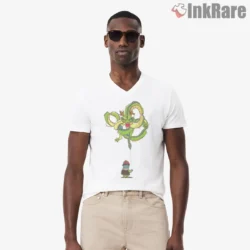 Happy Dragon Balloon With Pilaf Festival Shirt on white v-neck shirt for men graphic tee