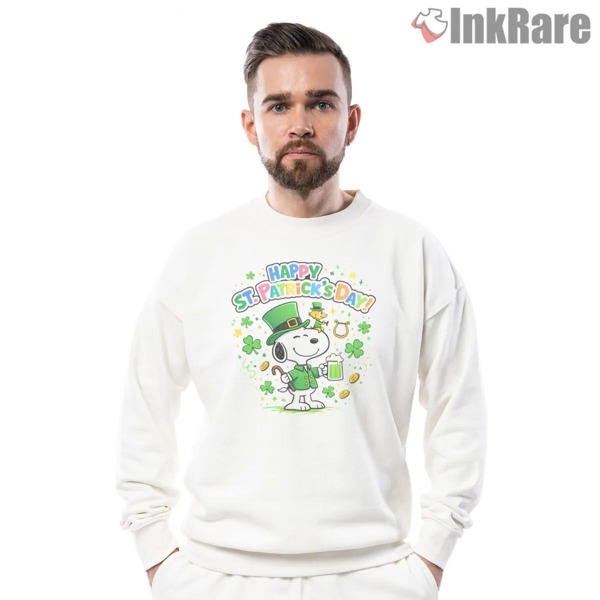Happy St Patricks Day Snoopy Celebration Shirt on graphic shirt for men graphic tee