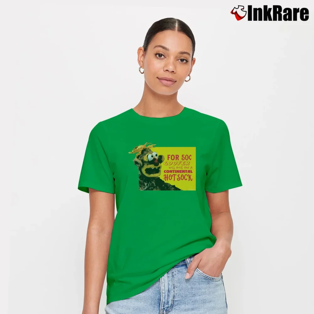 Women’s Happytime Murders Goofer 50 Cents Graphic Signature T-Shirt in irish green | Soft, Flattering Fit
