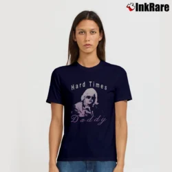 Women’s hard times daddy wrestling promo retro fan Signature T-Shirt in navy | Soft, Flattering Fit