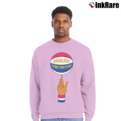 Men’s Harlem Globetrotters Judian Crewneck Sweatshirt in light pink | Cozy Fabric, Clean Style