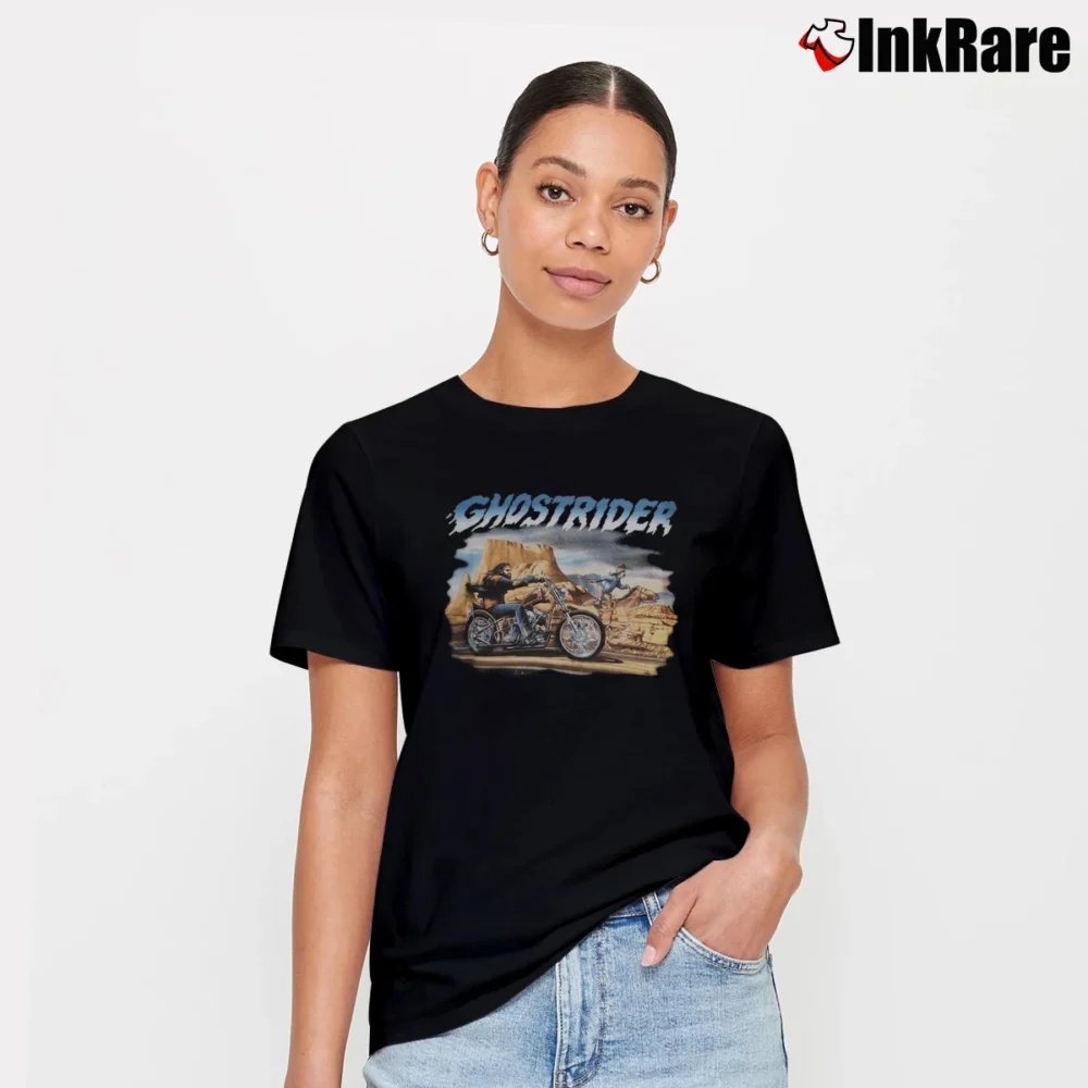 Women’s Harley Davidson Ghost Rider David Mann Signature T-Shirt in black | Soft, Flattering Fit