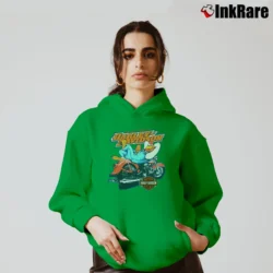 Women’s Harley Davidson Looney Tunes Foghorn Leghorn Cozy Hoodie in irish green | Warm, Structured, Stylish