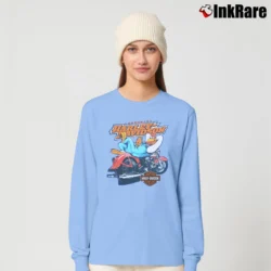 Women’s Harley Davidson Looney Tunes Foghorn Leghorn Long-Sleeve Top in light blue | Sleek, Versatile, All-Season